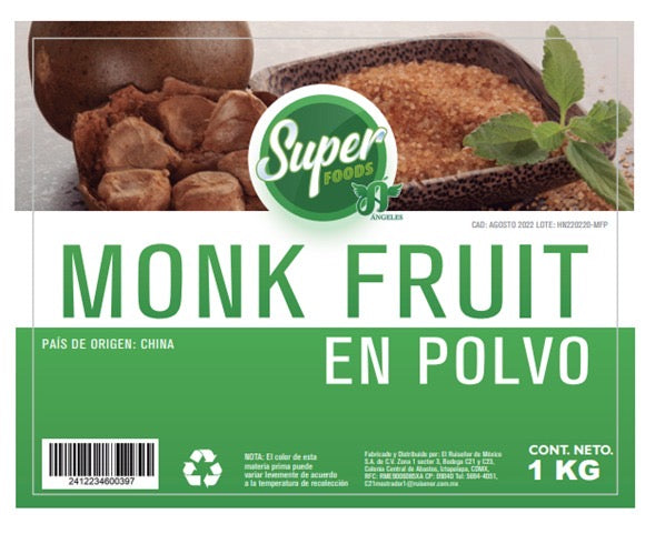 MONK FRUIT EN POLVO 100% NATURAL